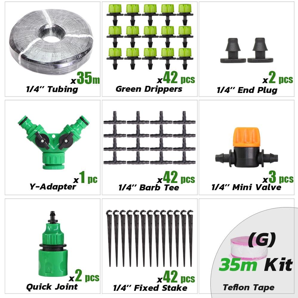 Kit d'irrigation goutte à goutte automatique pour jardin Gx35M Kit