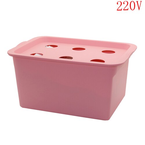 Kit de culture hydroponique à 6 trous pour jardin intérieur Pink 220V