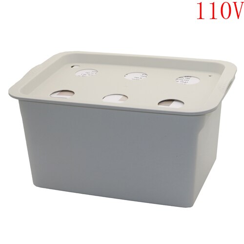 Kit de culture hydroponique à 6 trous pour jardin intérieur Grey 110V