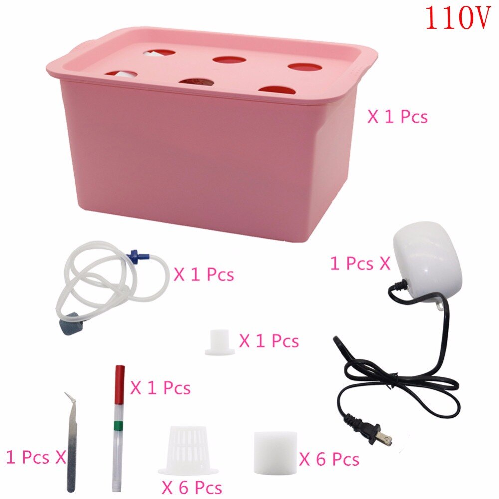 Kit de culture hydroponique à 6 trous pour jardin intérieur