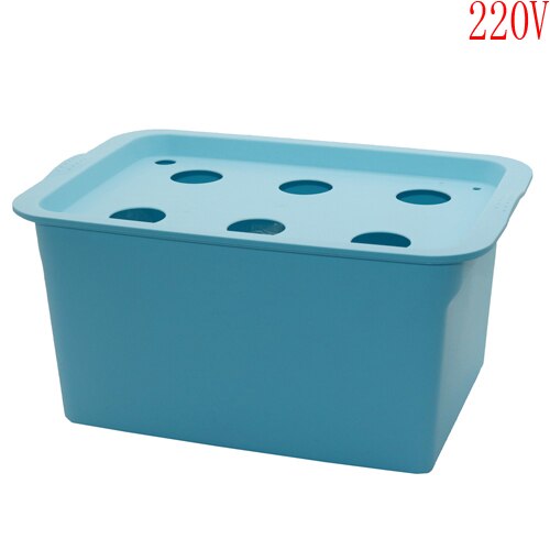 Kit de culture hydroponique à 6 trous pour jardin intérieur Blue 220V