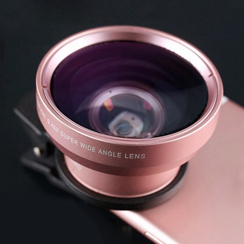 Kit de lentilles pour caméra Aokin 0,45x Super grand angle et 12,5x Macro pour iPhone Samsung Galaxy
