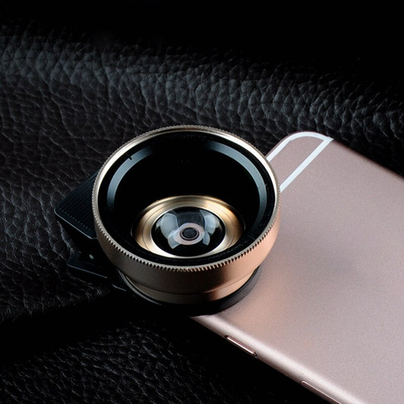 Kit de lentilles pour caméra Aokin 0,45x Super grand angle et 12,5x Macro pour iPhone Samsung Galaxy