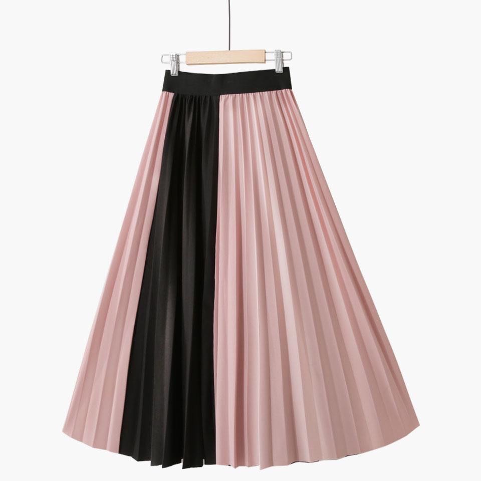 La jupe plissée élégante pour femmes | Nouveautés 2022 | AOMshop Pink One Size