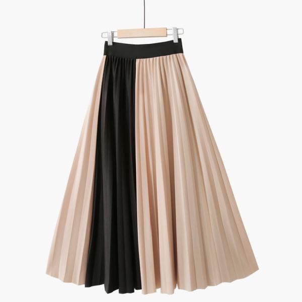 La jupe plissée élégante pour femmes | Nouveautés 2022 | AOMshop Beige One Size