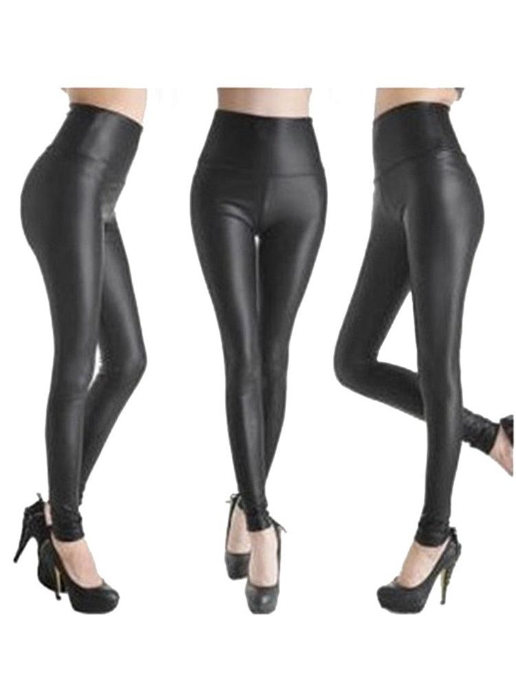 "Legging Punk Noir Sexy YSDNCHI - Pantalon Skinny Taille Haute Fashion" K013 Black