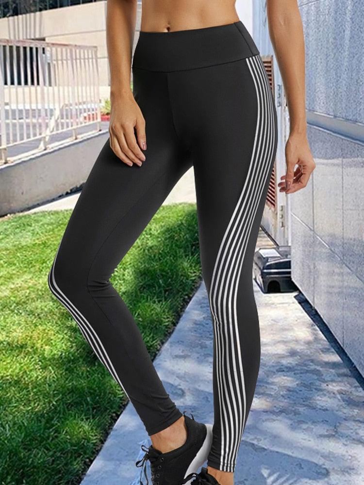 Leggings de sport imprimés réfléchissants pour femmes Style 1