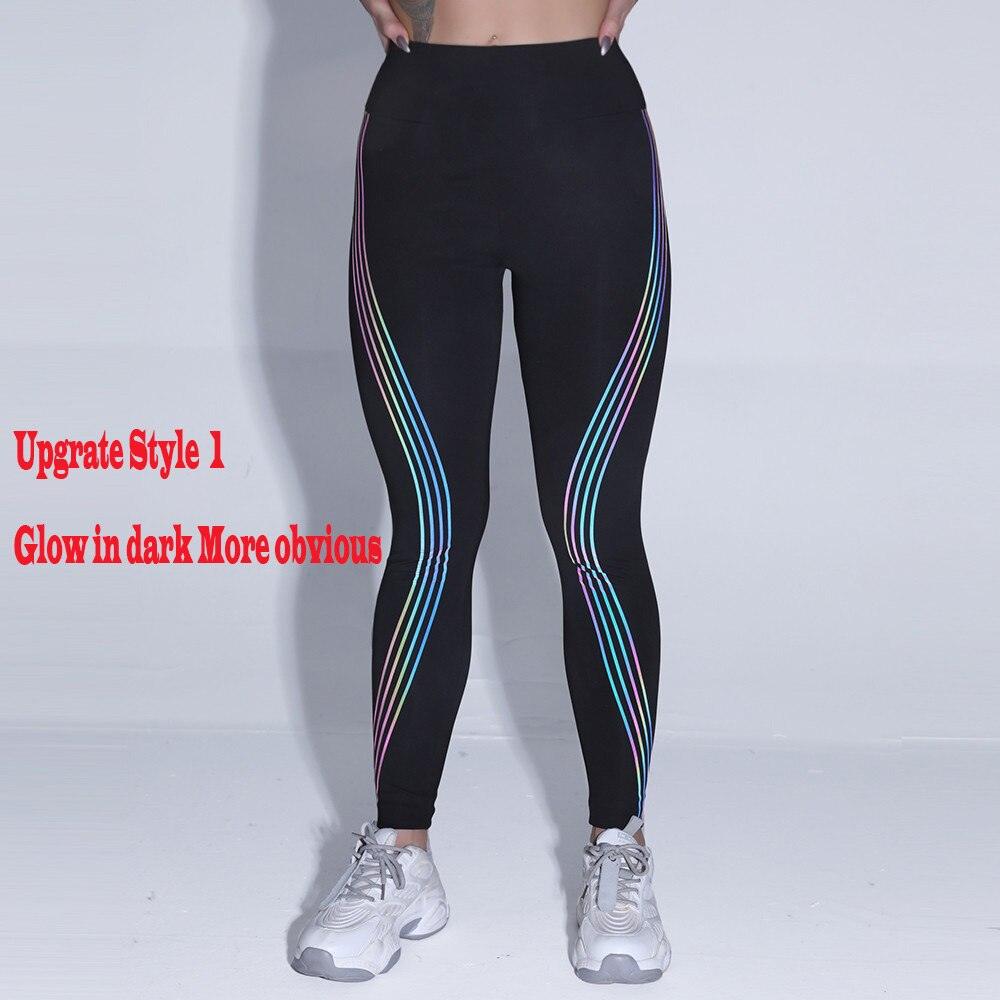 Leggings de sport imprimés réfléchissants pour femmes