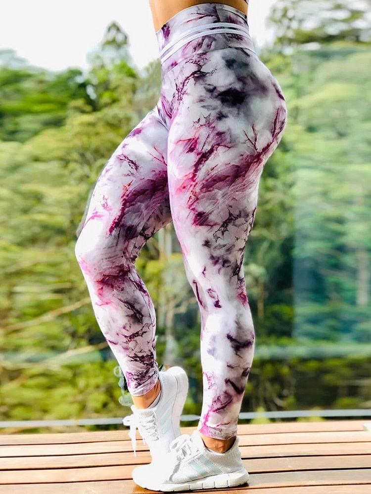 Leggings de sport imprimés réfléchissants pour femmes 6722