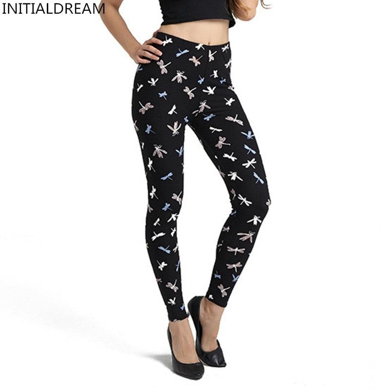 "Leggings imprimés libellule pour femmes"