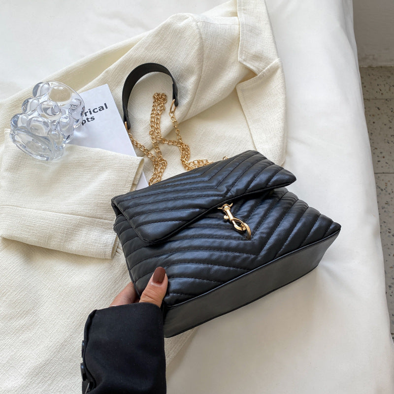 "Sac messager en bandoulière brodé à motif losange AOMshop - loisirs et mode"