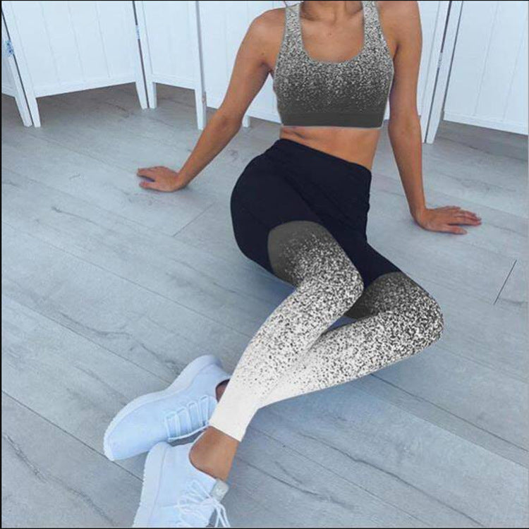 Les leggings de sport pour femmes-AOMshop Grey