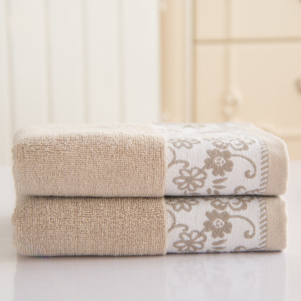 Les serviettes en coton absorbant Wisteria Flower 32 plis Jacquard chez AOMshop