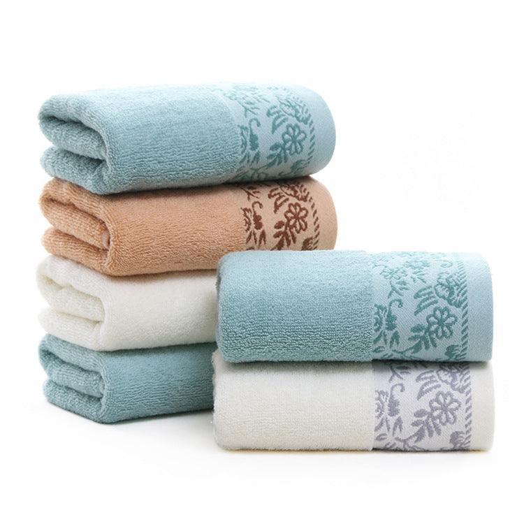Les serviettes en coton absorbant Wisteria Flower 32 plis Jacquard chez AOMshop