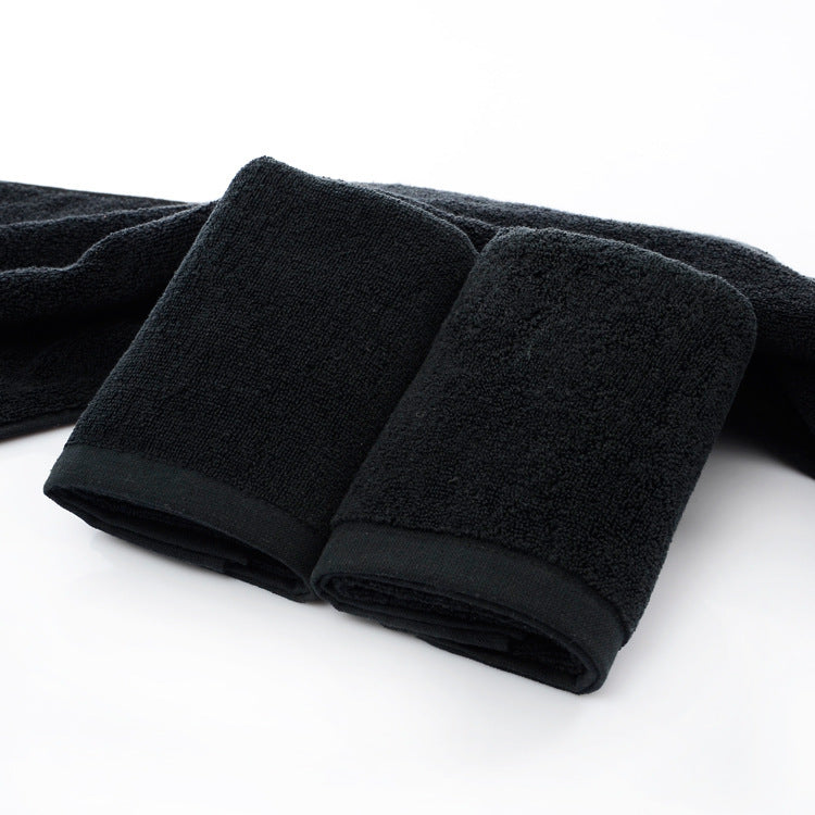 "Les serviettes en coton noir les plus populaires - AOMshop"