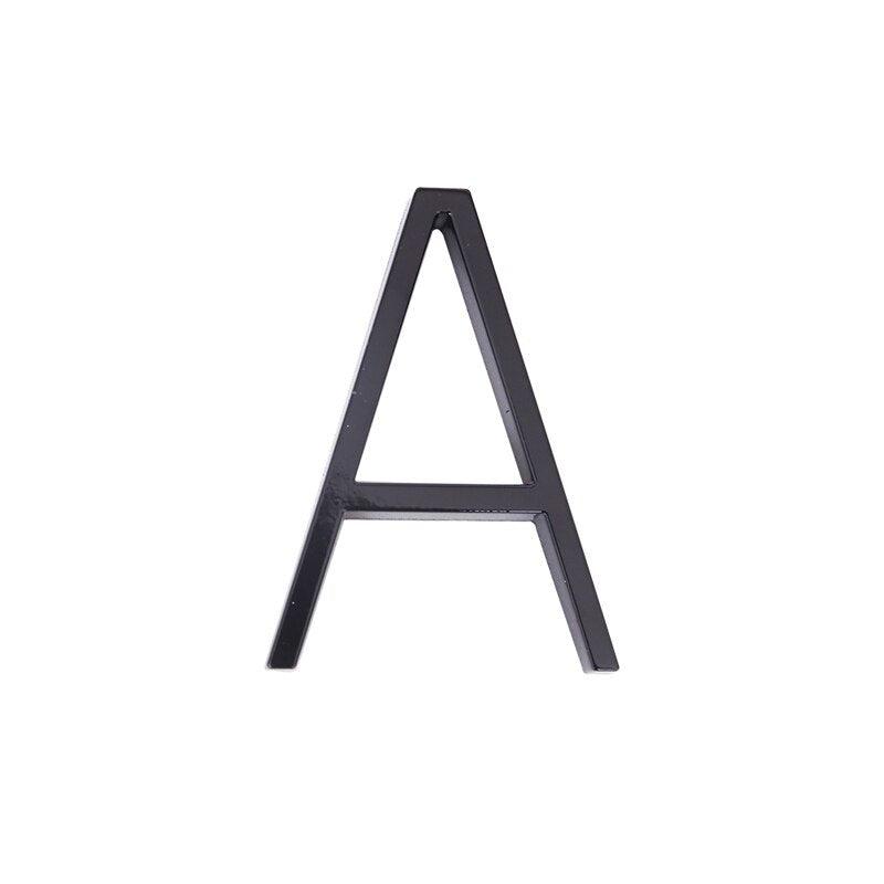 Lettres modernes pour porte d'entrée extérieure A