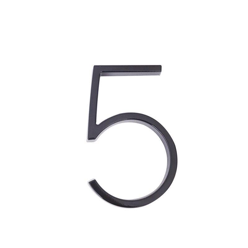 Lettres modernes pour porte d'entrée extérieure 5