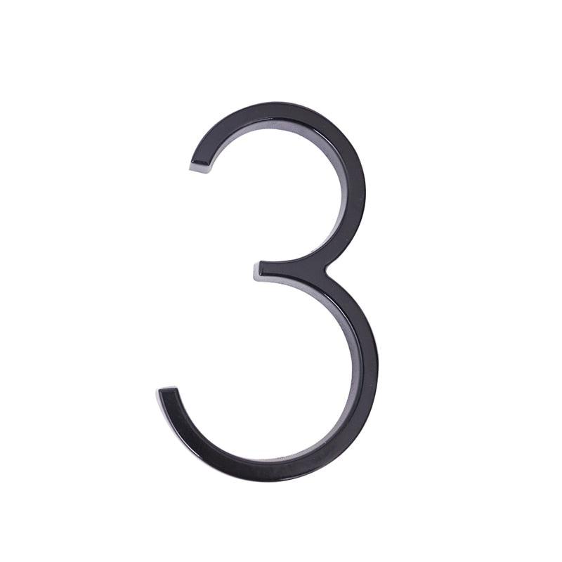 Lettres modernes pour porte d'entrée extérieure 3