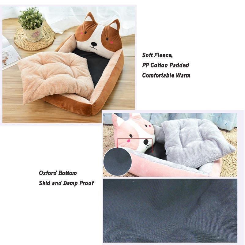 "Lit pour chien et chat doux et confortable avec un design mignon"