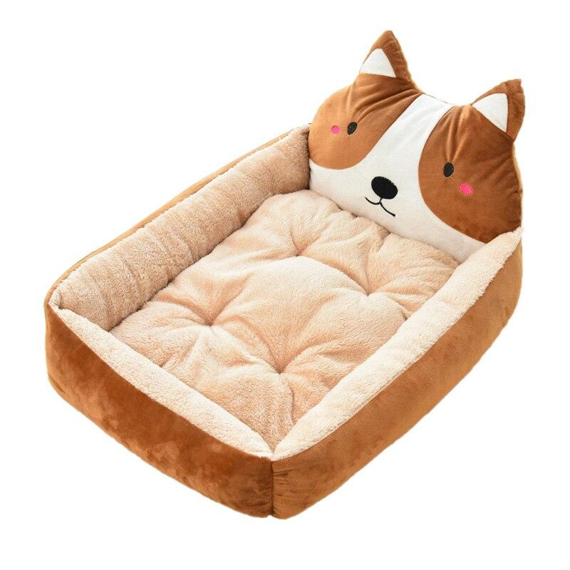 "Lit pour chien et chat doux et confortable avec un design mignon" Brown Dog