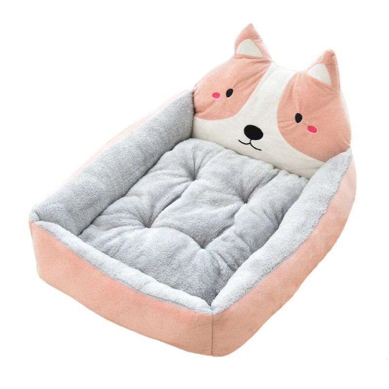 "Lit pour chien et chat doux et confortable avec un design mignon" Pink Dog