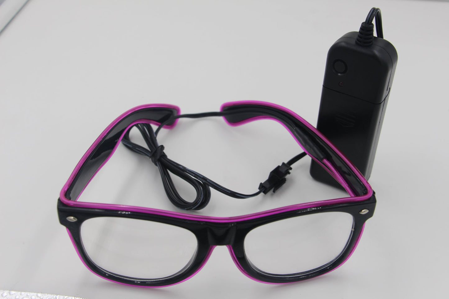 Lunettes LED EL Wire | AOMshop Purple