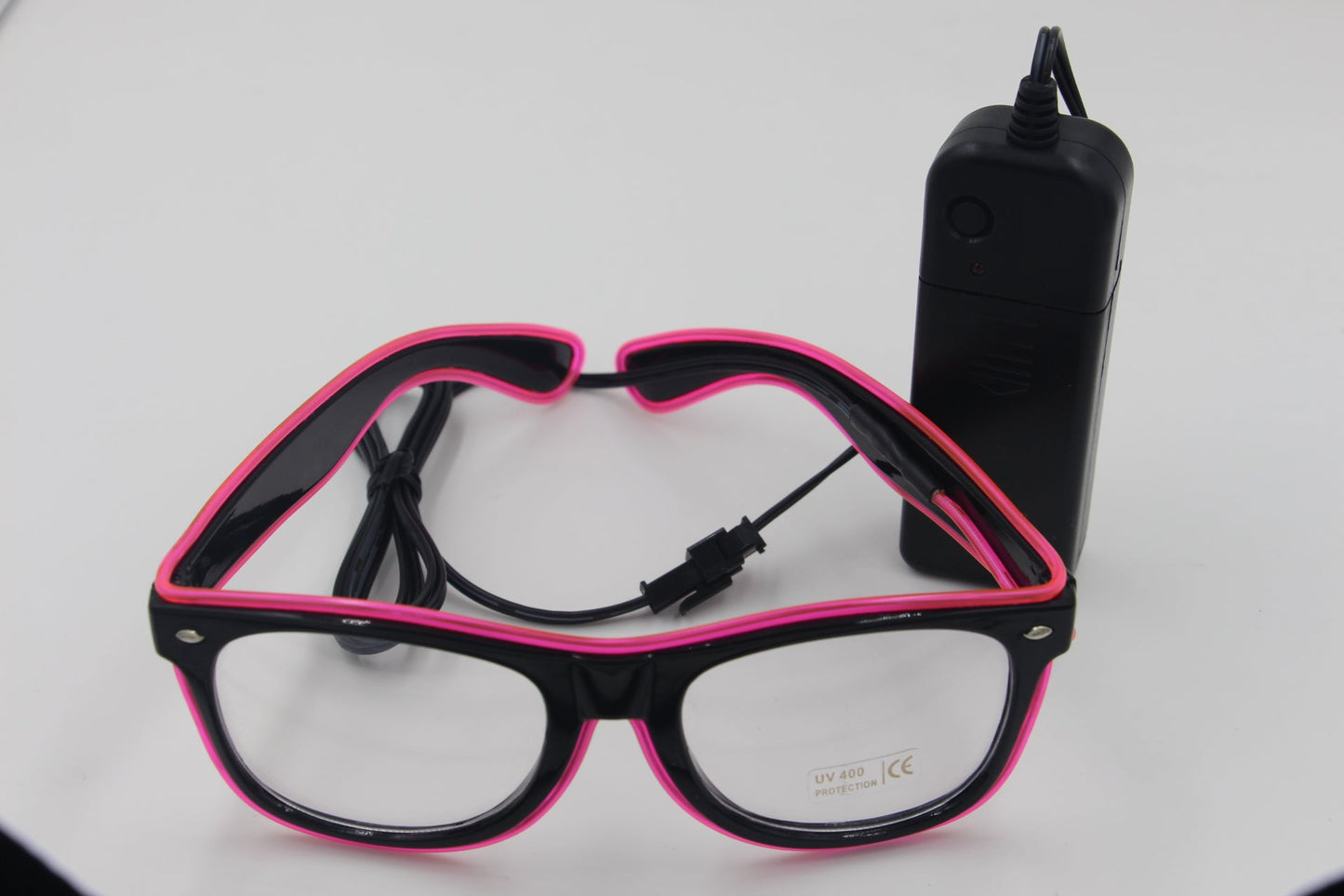 Lunettes LED EL Wire | AOMshop Pink