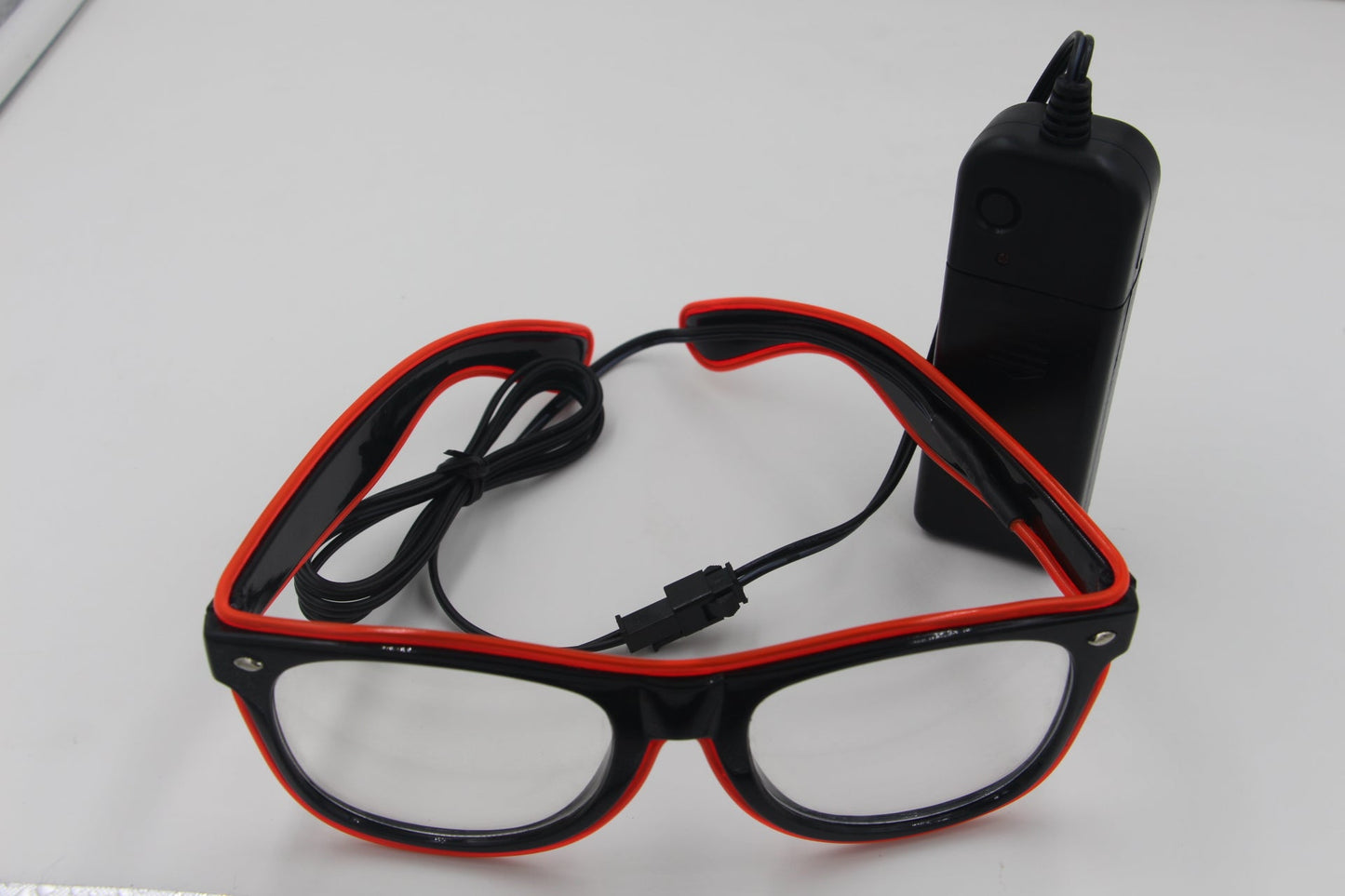 Lunettes LED EL Wire | AOMshop Red