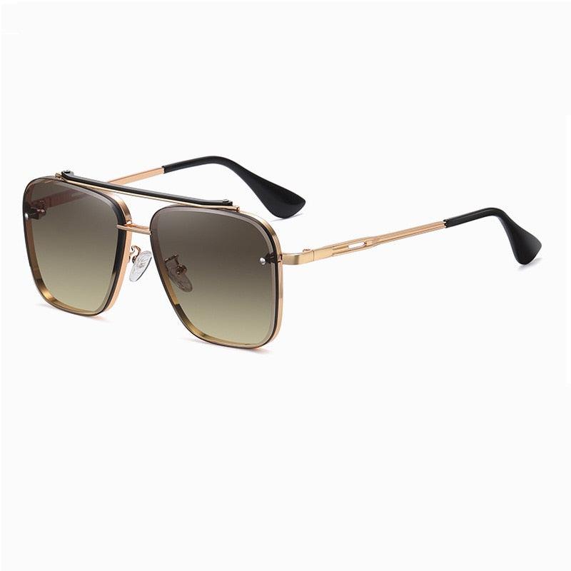 Lunettes de soleil homme Gold Brown As Picture