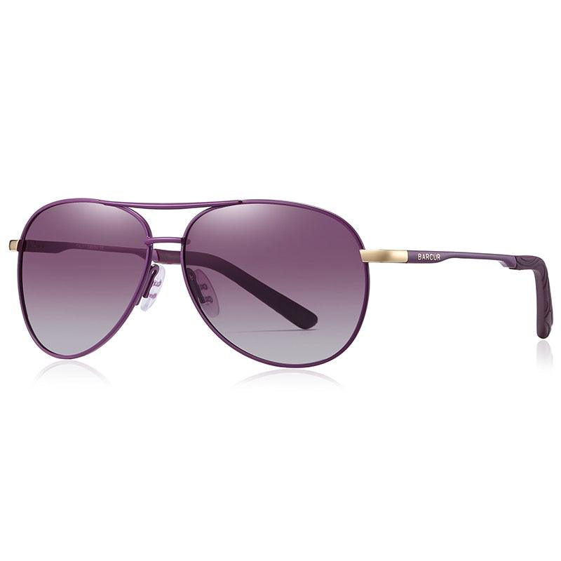 Lunettes de soleil polarisées BARCUR pour homme et femme Purple Gradient BARCUR
