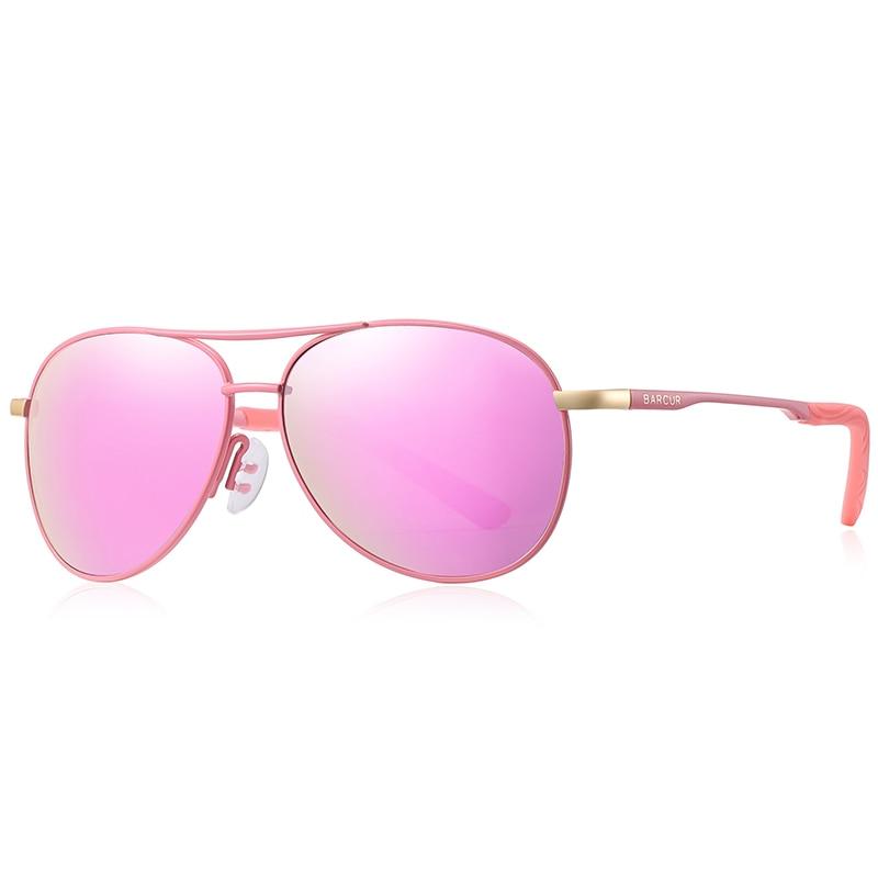 Lunettes de soleil polarisées BARCUR pour homme et femme Pink BARCUR
