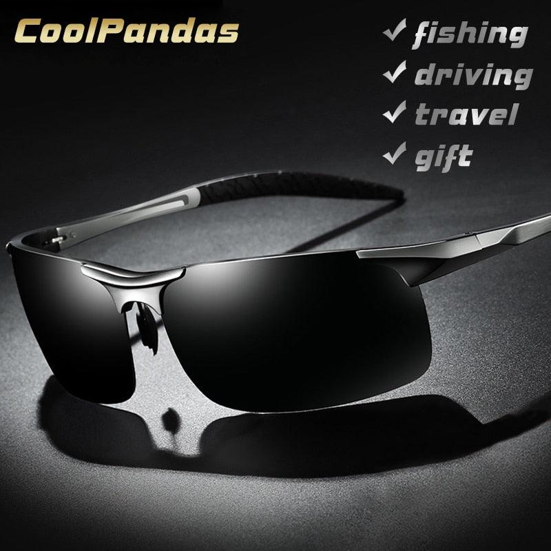 Lunettes de soleil polarisées pour homme en aluminium-magnésium