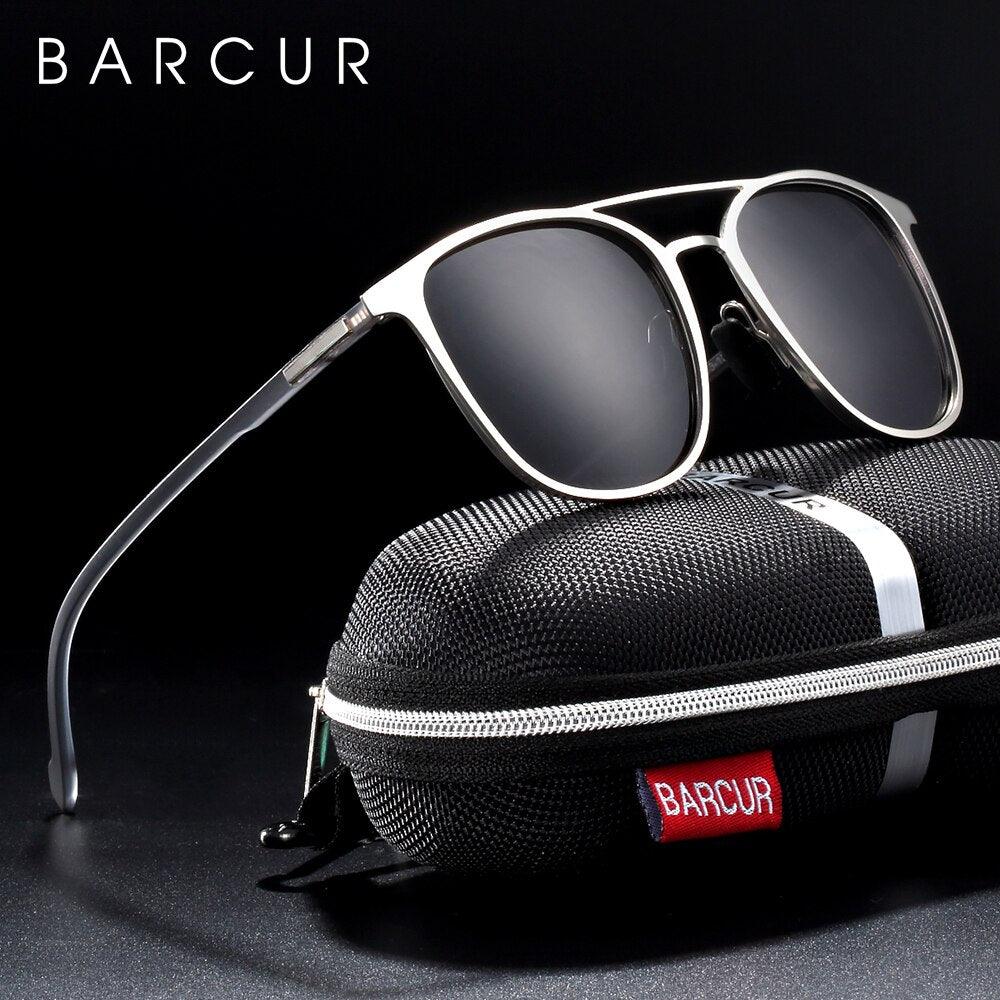 Lunettes de soleil polarisées rondes BARCUR pour homme et femme
