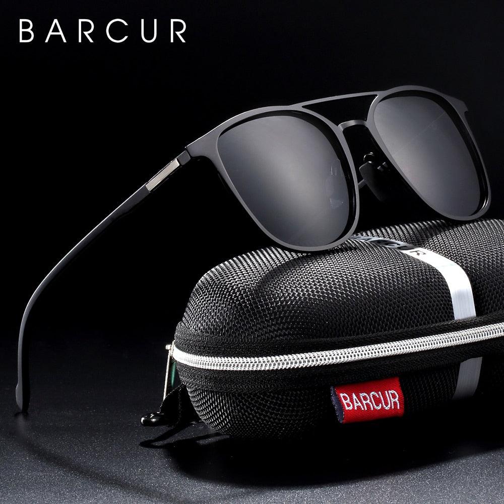 Lunettes de soleil polarisées rondes BARCUR pour homme et femme