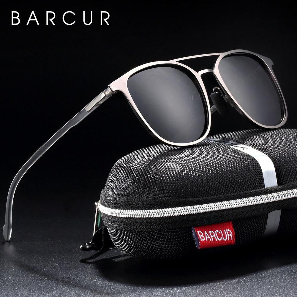 Lunettes de soleil polarisées rondes BARCUR pour homme et femme