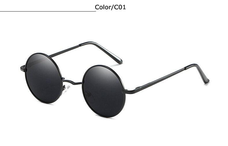 Lunettes de soleil rondes polarisées de marque TUZENGYONG pour hommes et femmes T810 C1 TUZENGYONG