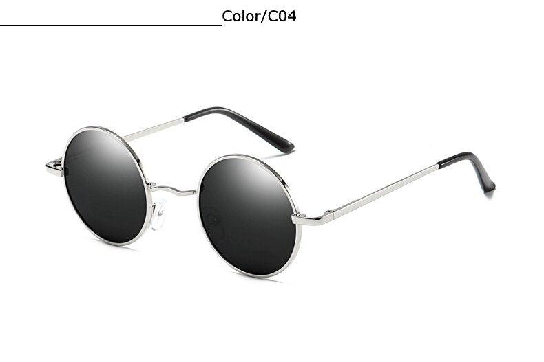 Lunettes de soleil rondes polarisées de marque TUZENGYONG pour hommes et femmes T810 C4 TUZENGYONG