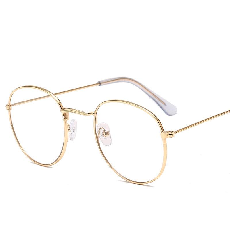 Lunettes de soleil rondes rétro Gold-T Free Bag and Cloth