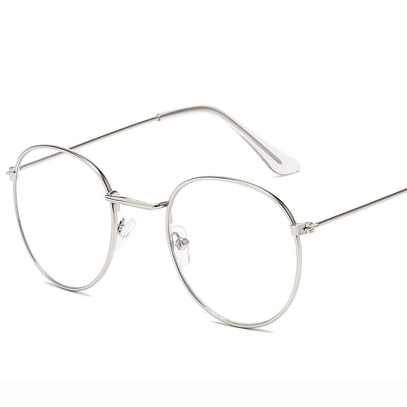 Lunettes de soleil rondes rétro Silver-T Free Bag and Cloth