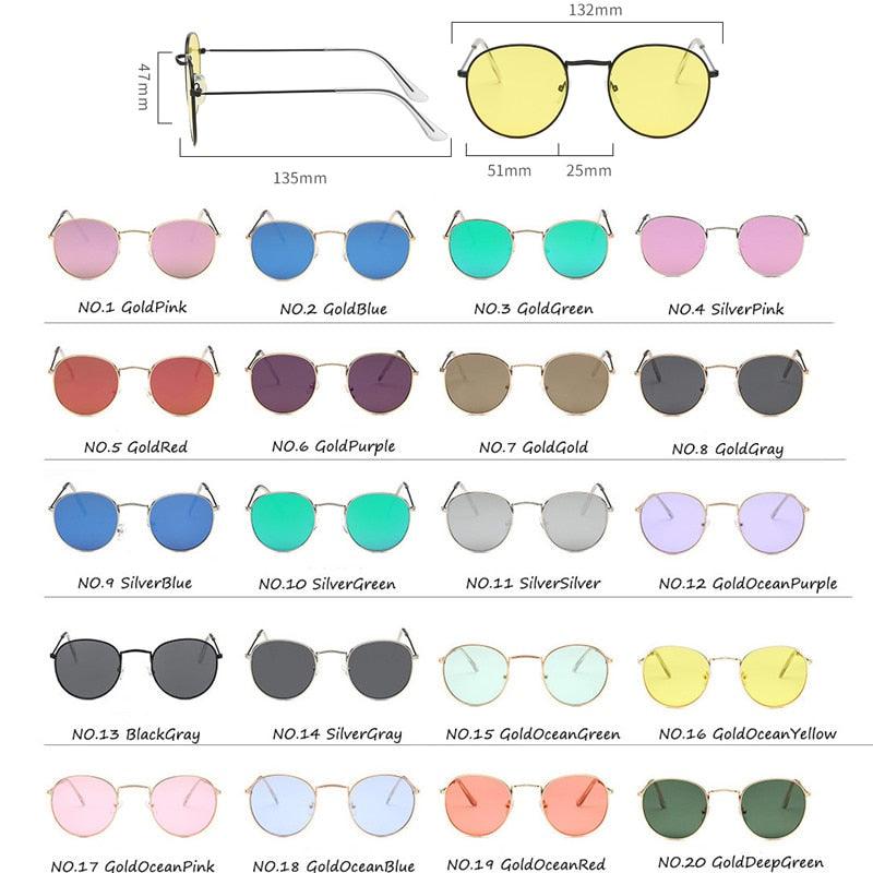 Lunettes de soleil rondes rétro