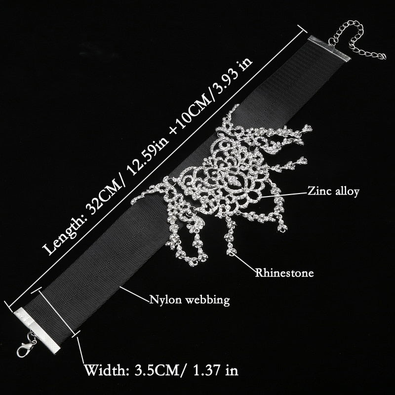 Luxury Rhinestone Choker - Collier Femme - AOMshop