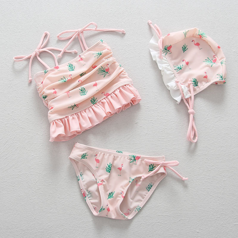 "Maillot de Bain Fille 2021 | Bikini Enfant avec Volants et Dentelle | AOMshop" 88053