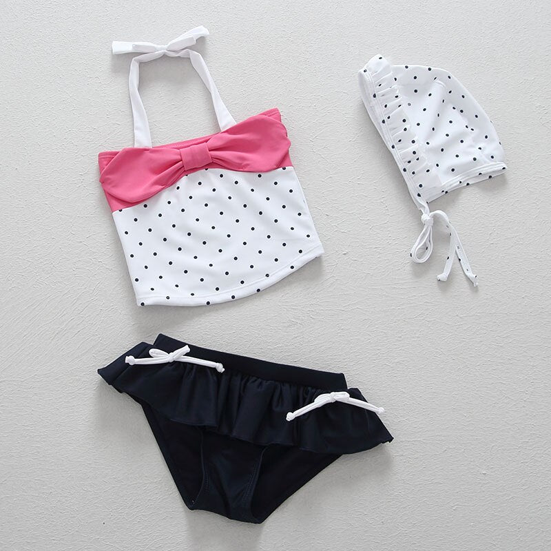 "Maillot de Bain Fille 2021 | Bikini Enfant avec Volants et Dentelle | AOMshop" 88051