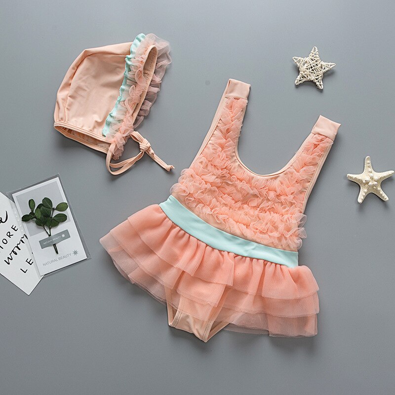 "Maillot de Bain Fille 2021 | Bikini Enfant avec Volants et Dentelle | AOMshop" 16055