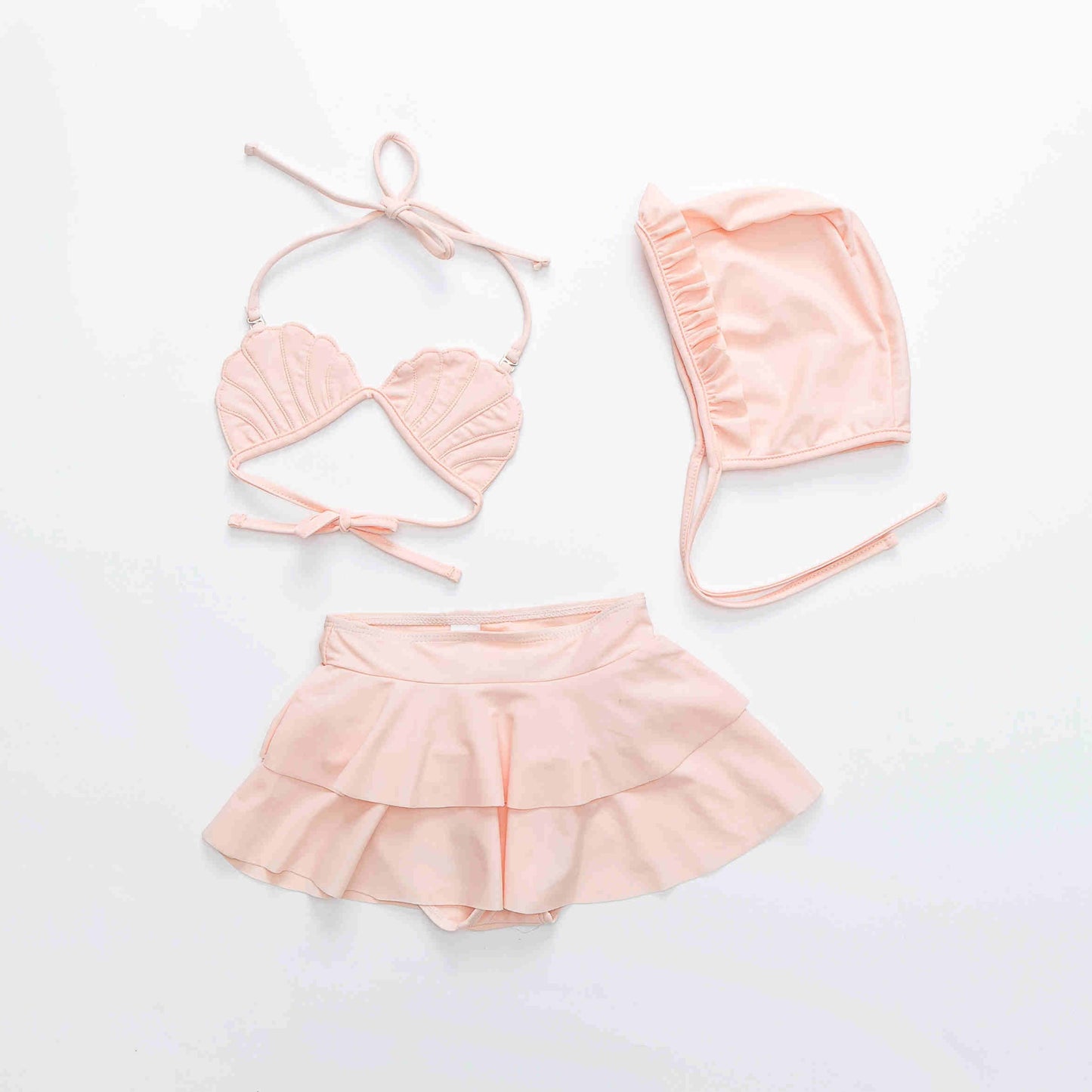 "Maillot de Bain Fille 2021 | Bikini Enfant avec Volants et Dentelle | AOMshop" 18109