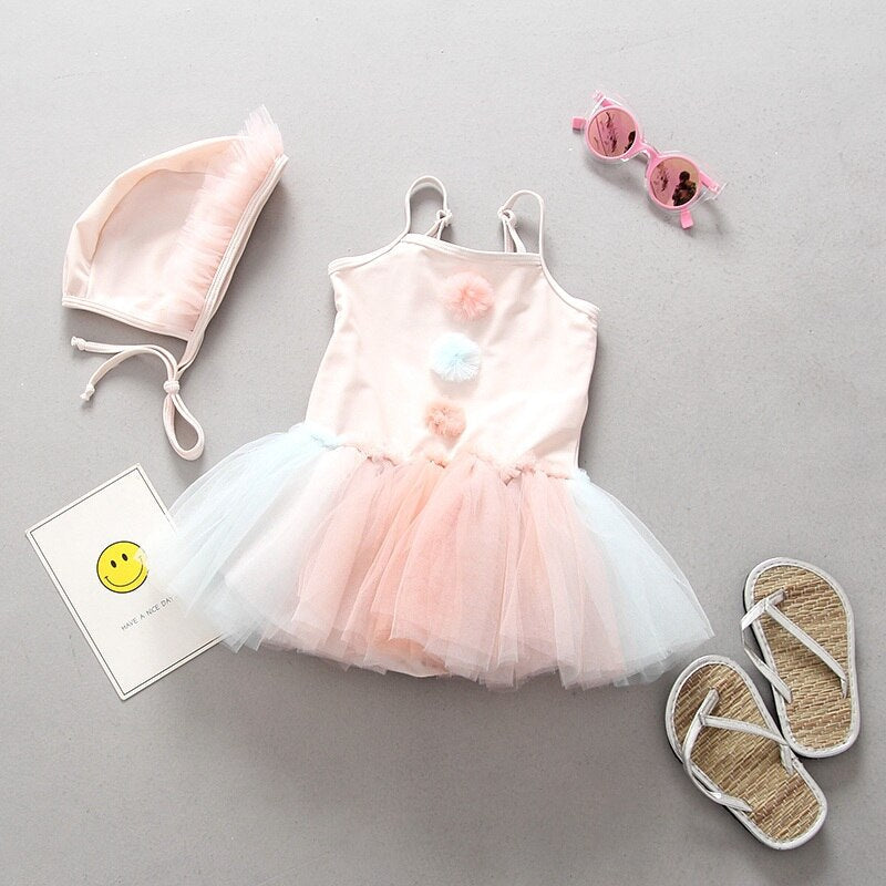 "Maillot de Bain Fille 2021 | Bikini Enfant avec Volants et Dentelle | AOMshop" 88055