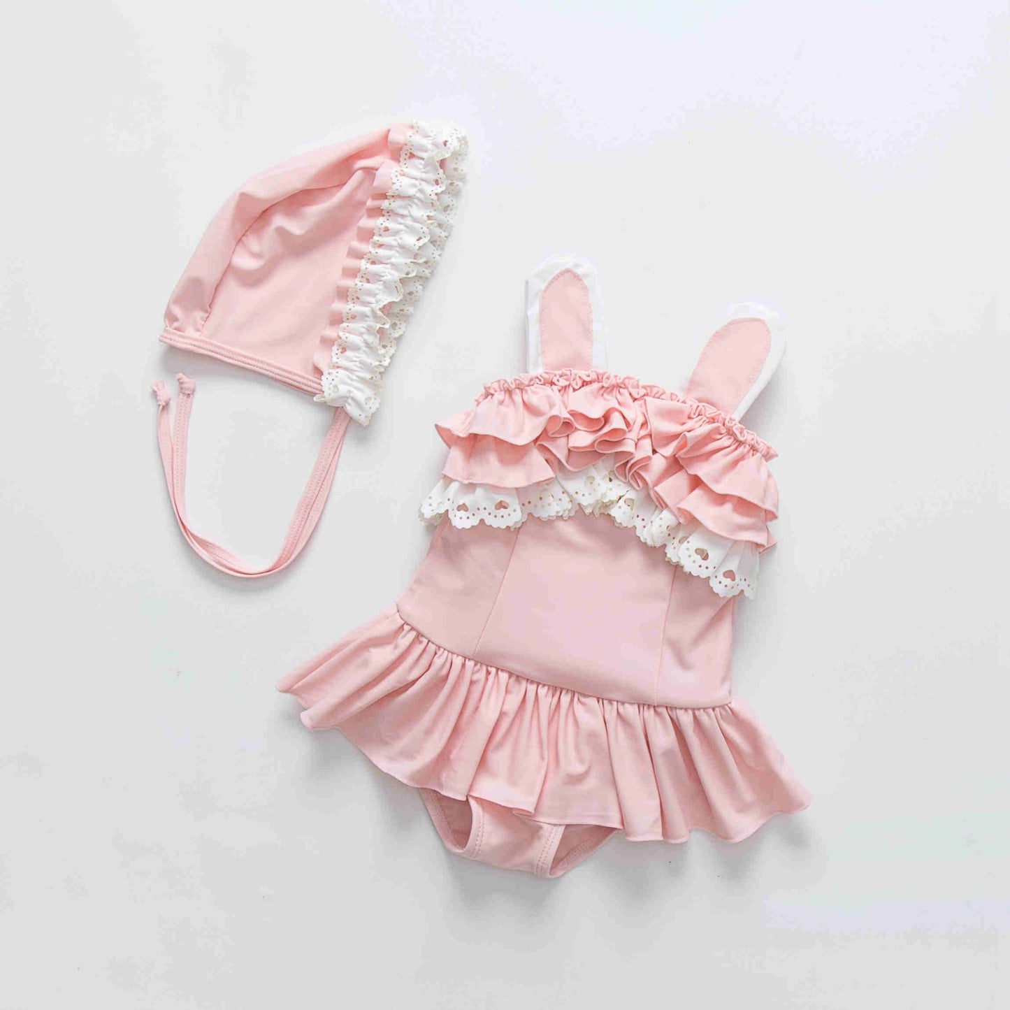 "Maillot de Bain Fille 2021 | Bikini Enfant avec Volants et Dentelle | AOMshop" 88056