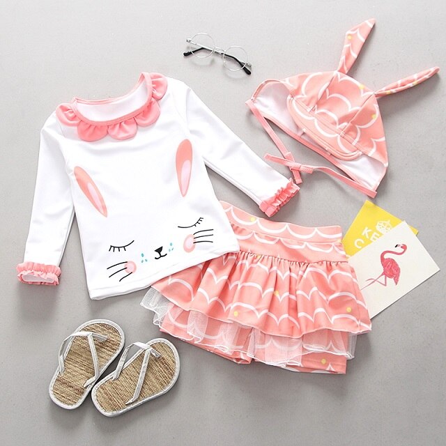"Maillot de Bain Fille 2021 | Bikini Enfant avec Volants et Dentelle | AOMshop" 81810