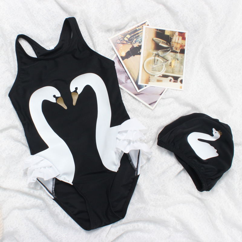 "Maillot de bain fille une pièce avec motif cartoon - AOMshop"