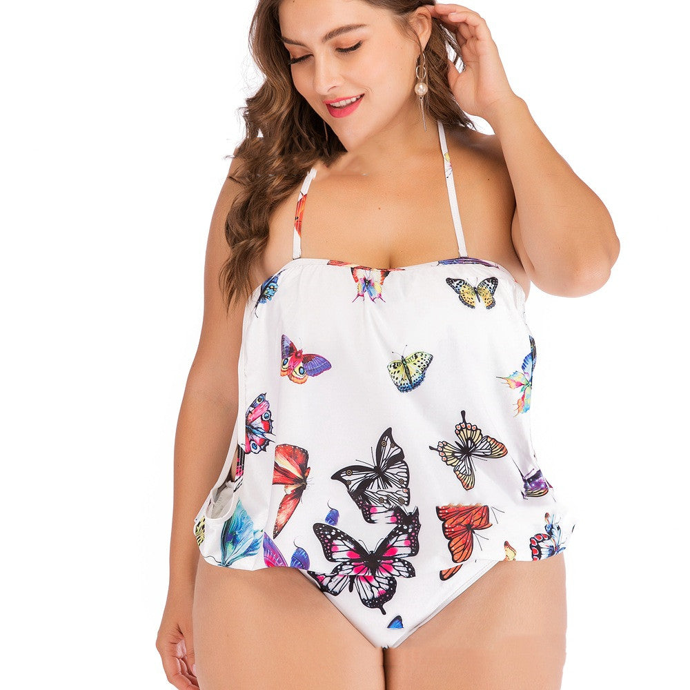 Maillot de bain une pièce imprimé grande taille pour femmes sexy